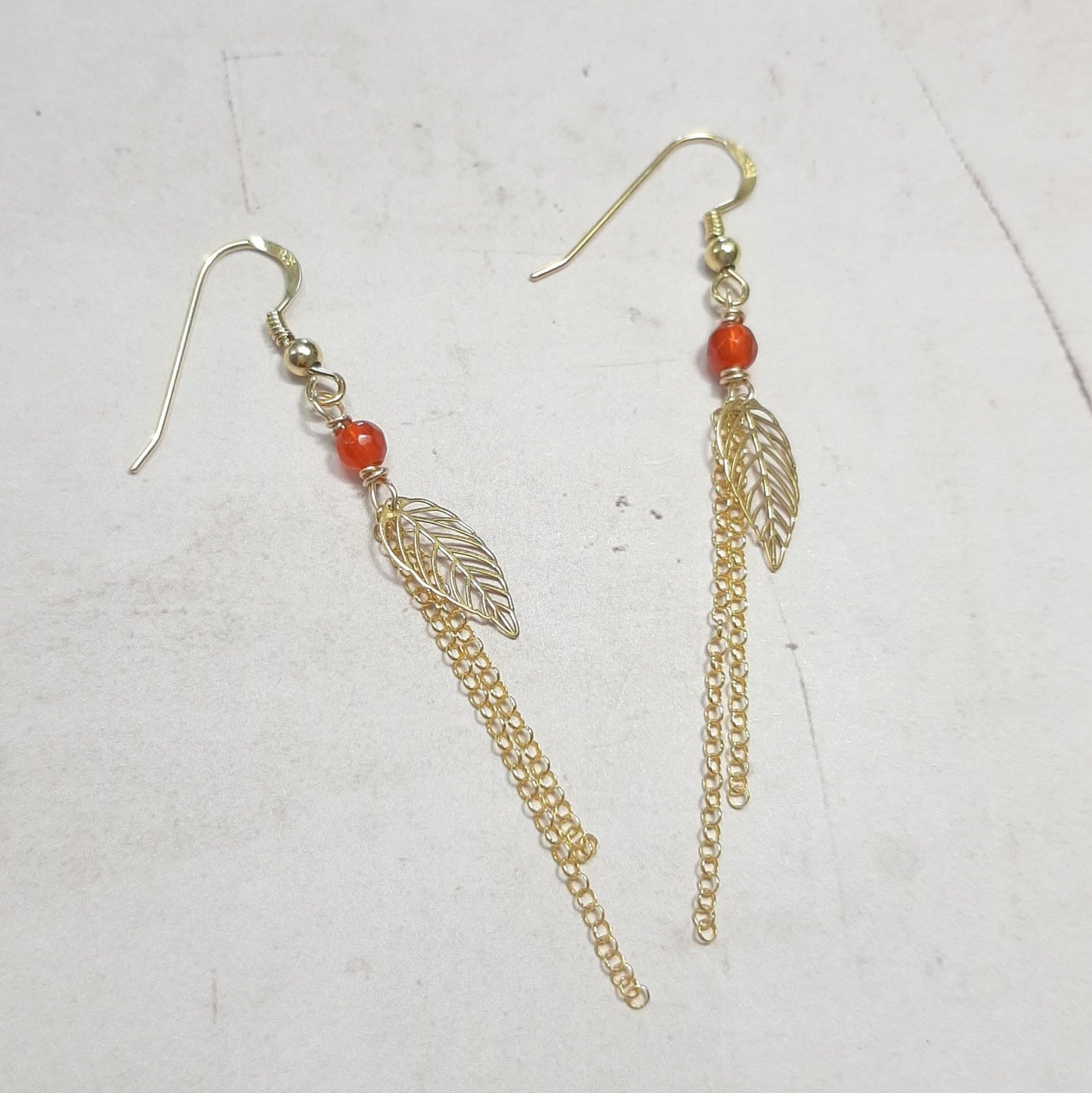 Boucles d'oreilles cornaline Bijoux en argent 925 Boucles d'oreilles nature Bijoux artisanaux faits main Boucles d'oreilles pierres naturelles