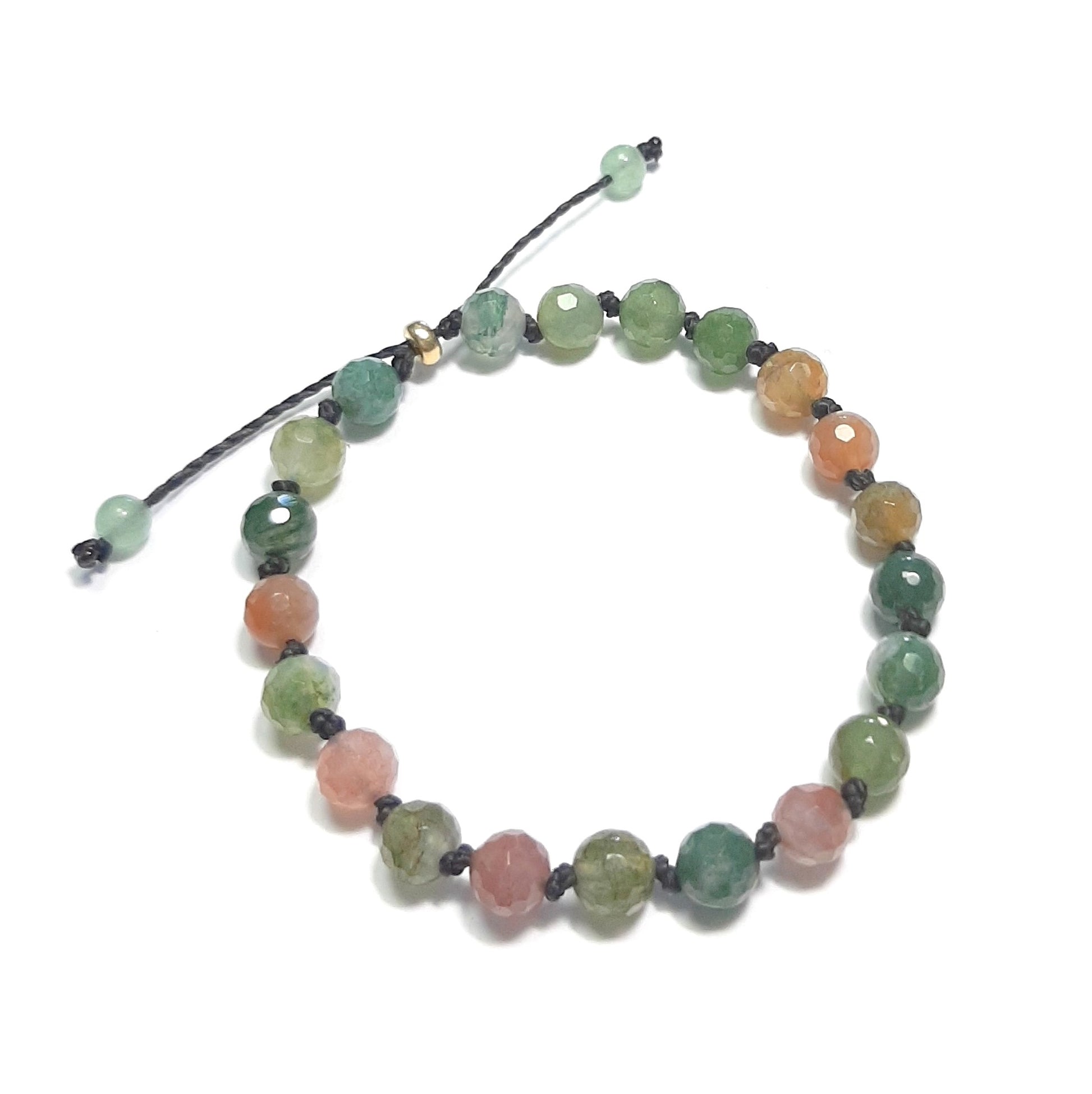 Bracelet Agate indienne, symbole d’harmonie et de confiance