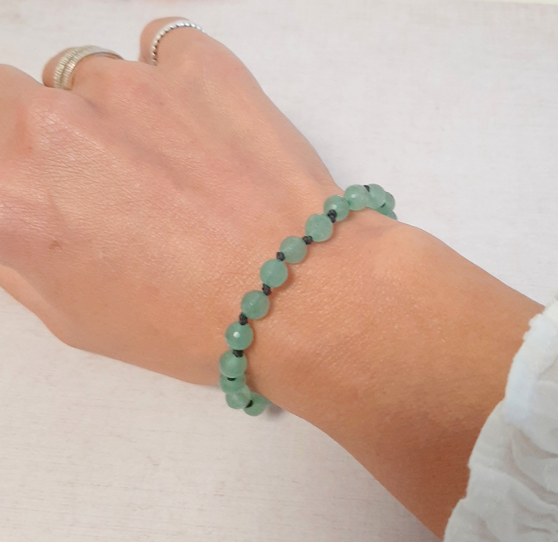 Bracelet Aventurine, bijou porte-bonheur fait main