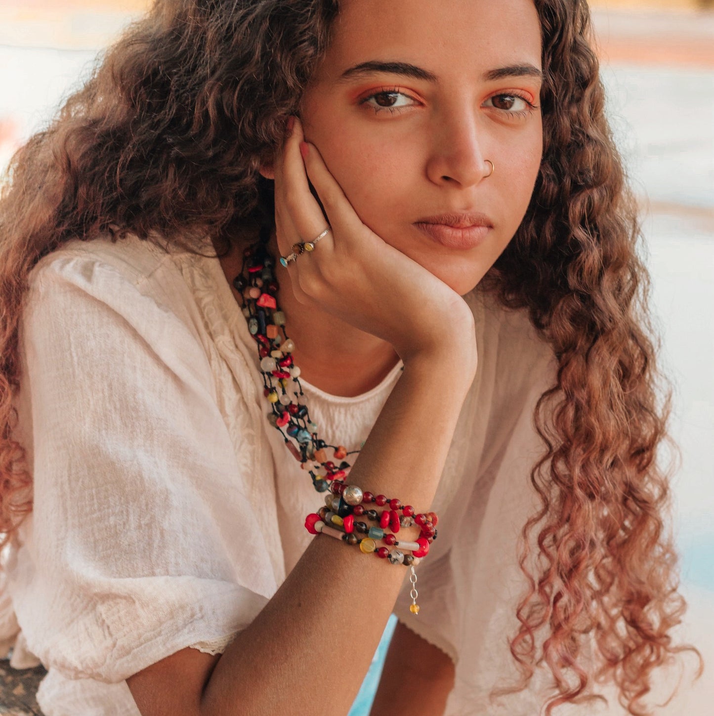Bracelet Appeleur d’Anges en Argent 925  et Pierres Naturelles - Labradorite