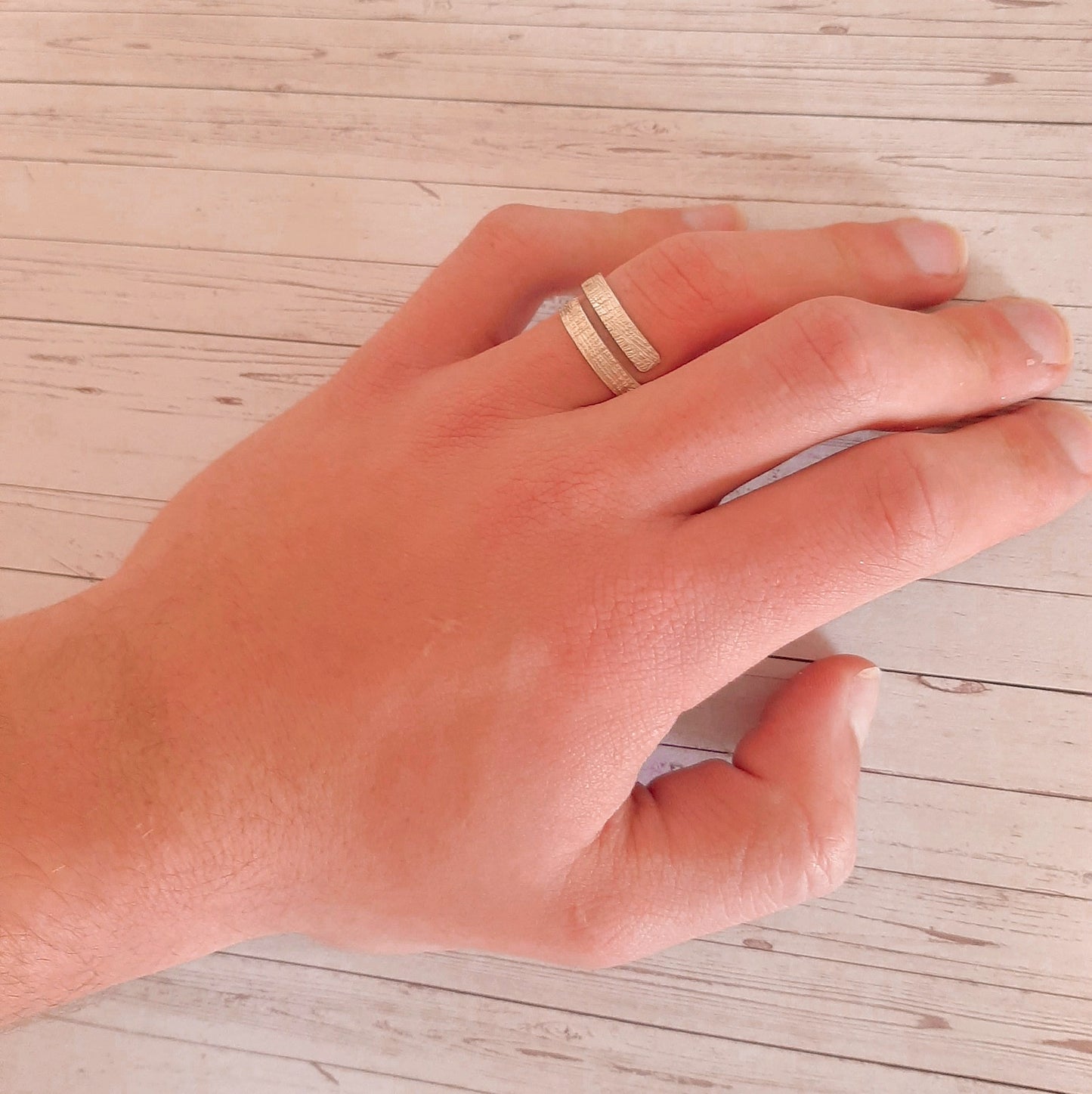 Bague ajustable en argent 925, bague fait main