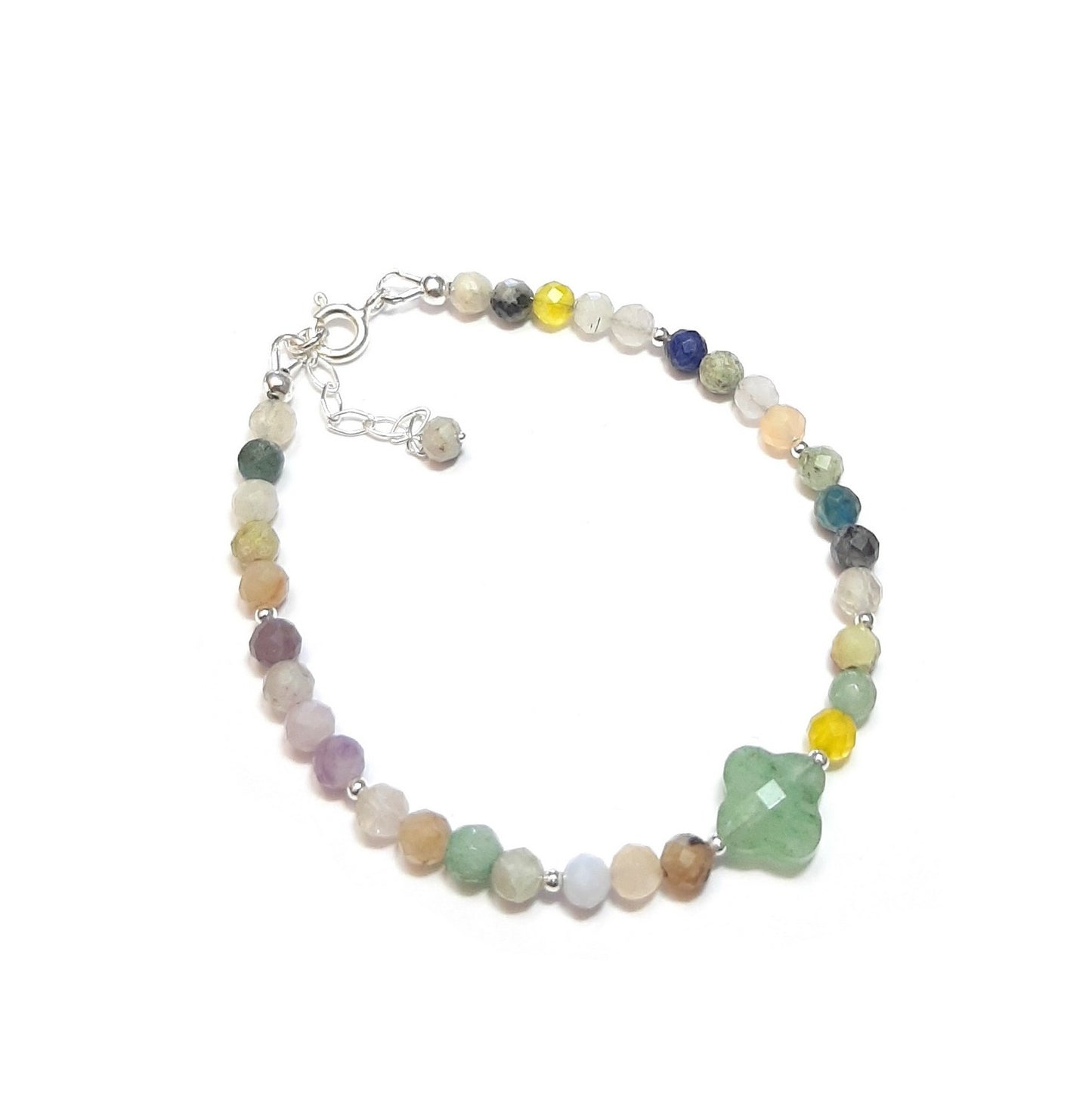 Bracelet Trèfle Pierres Naturelles