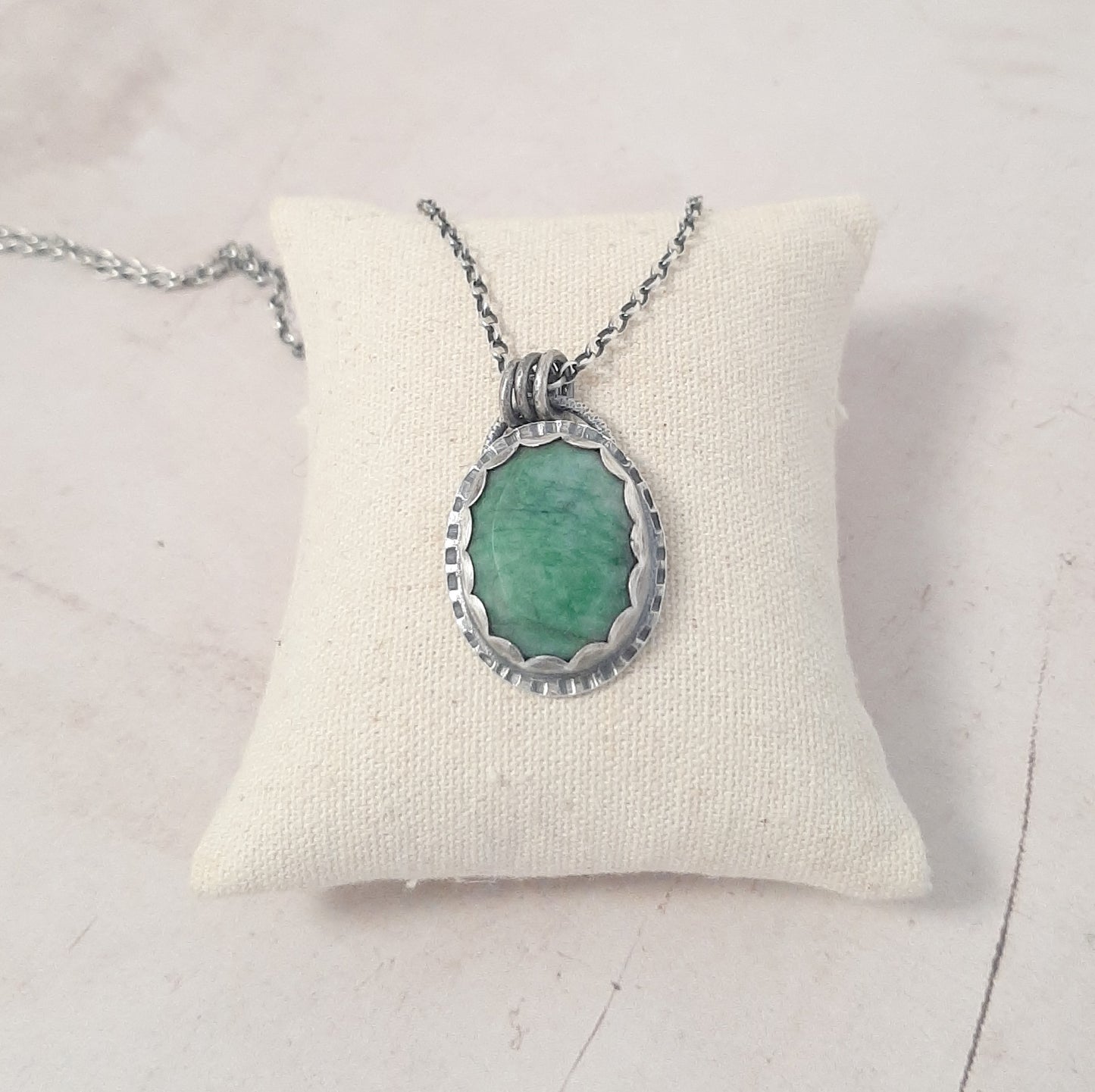 Collier Ethnique Emeraude