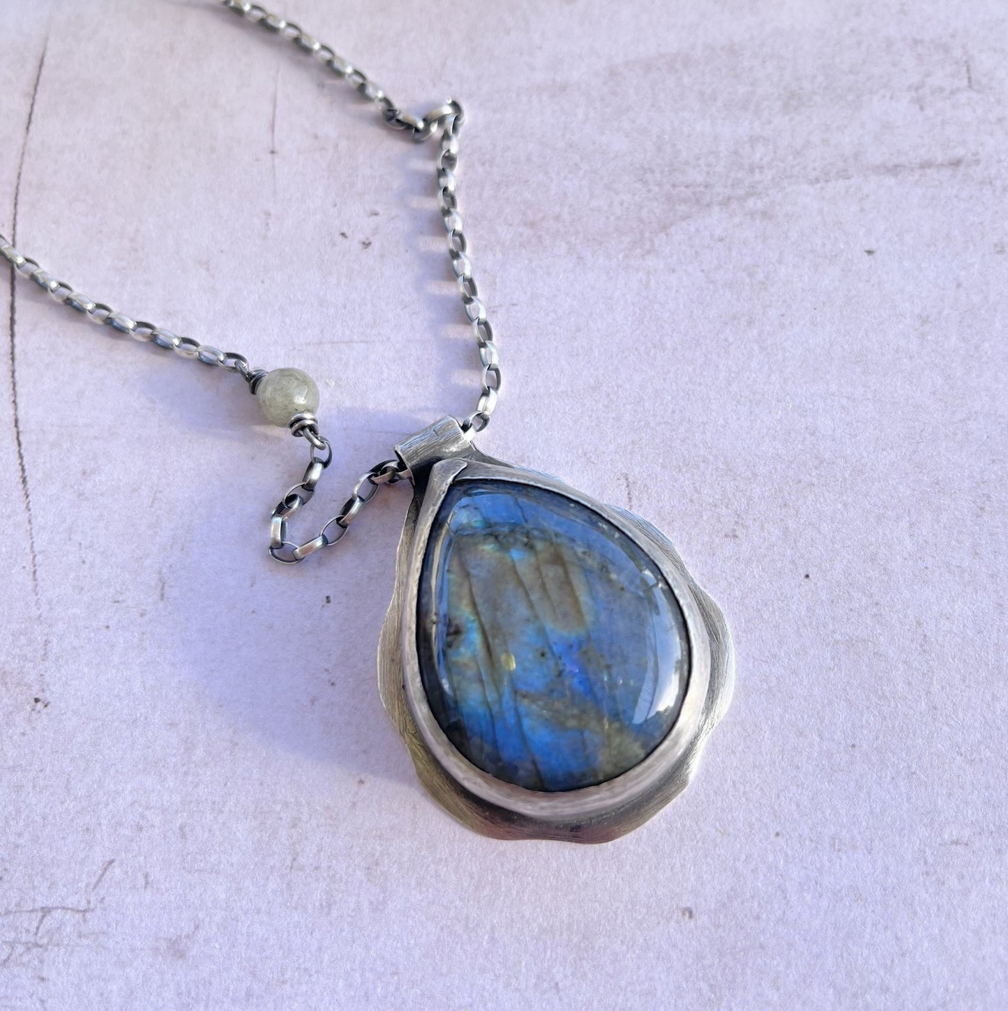 Sautoir Ethnique Labradorite