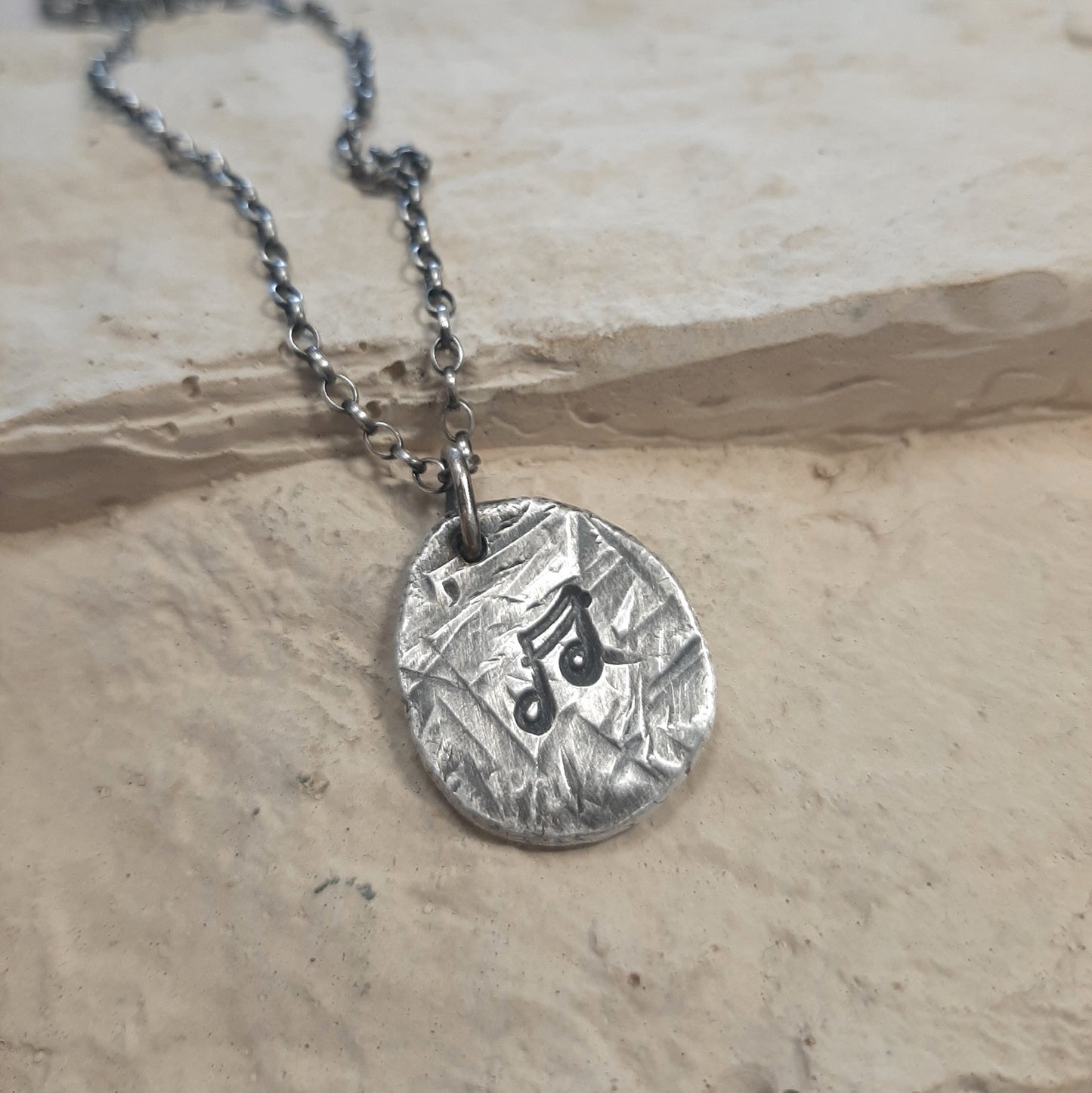 Collier Note de Musique Argent 925