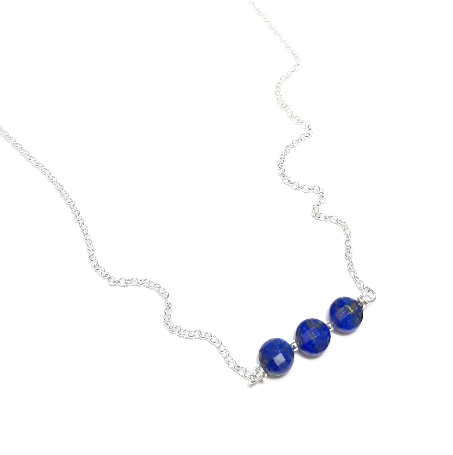 Collier Lapis-Lazuli et Argent 925 Maya