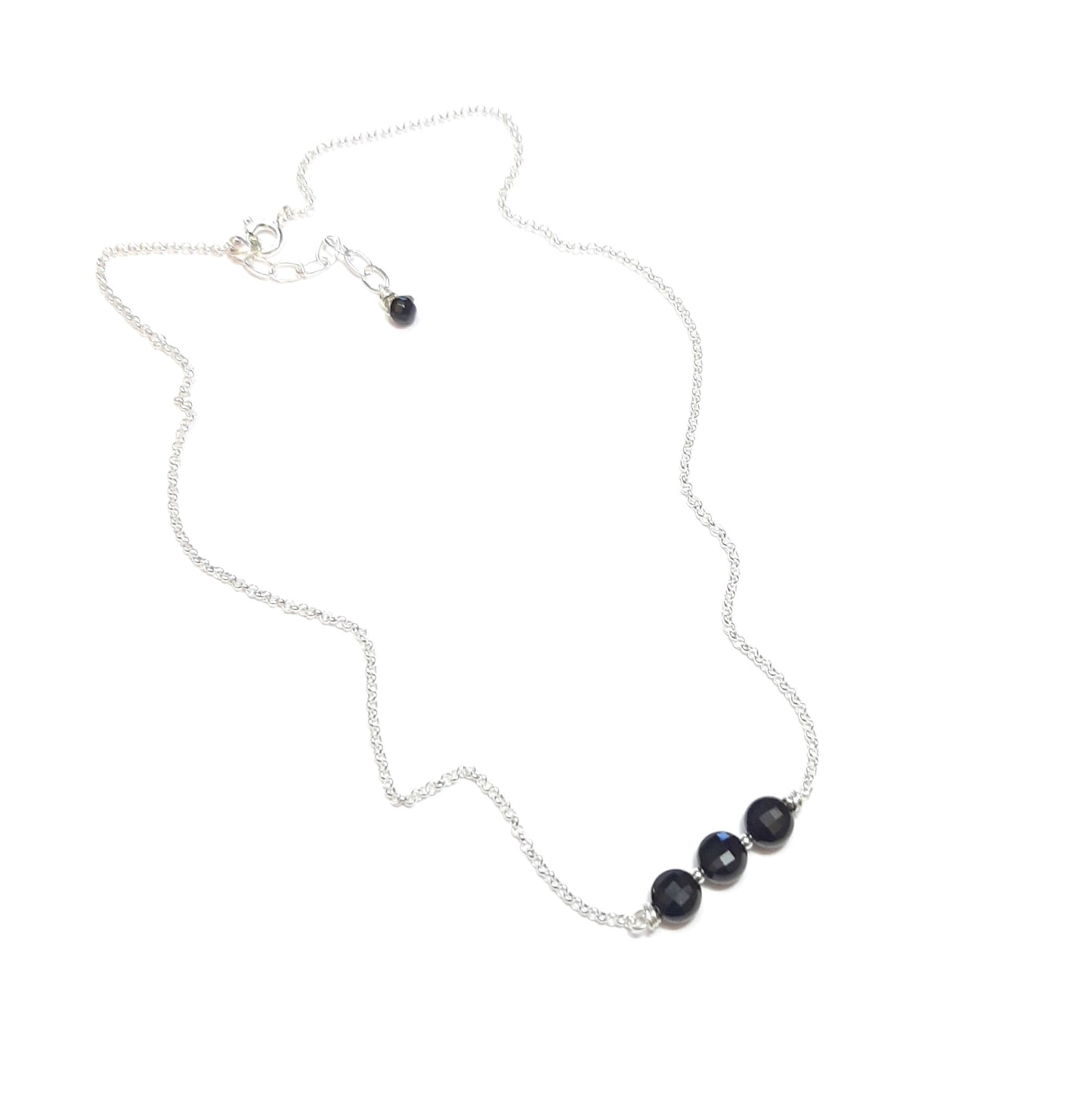 Collier Onyx et Argent 925 Maya