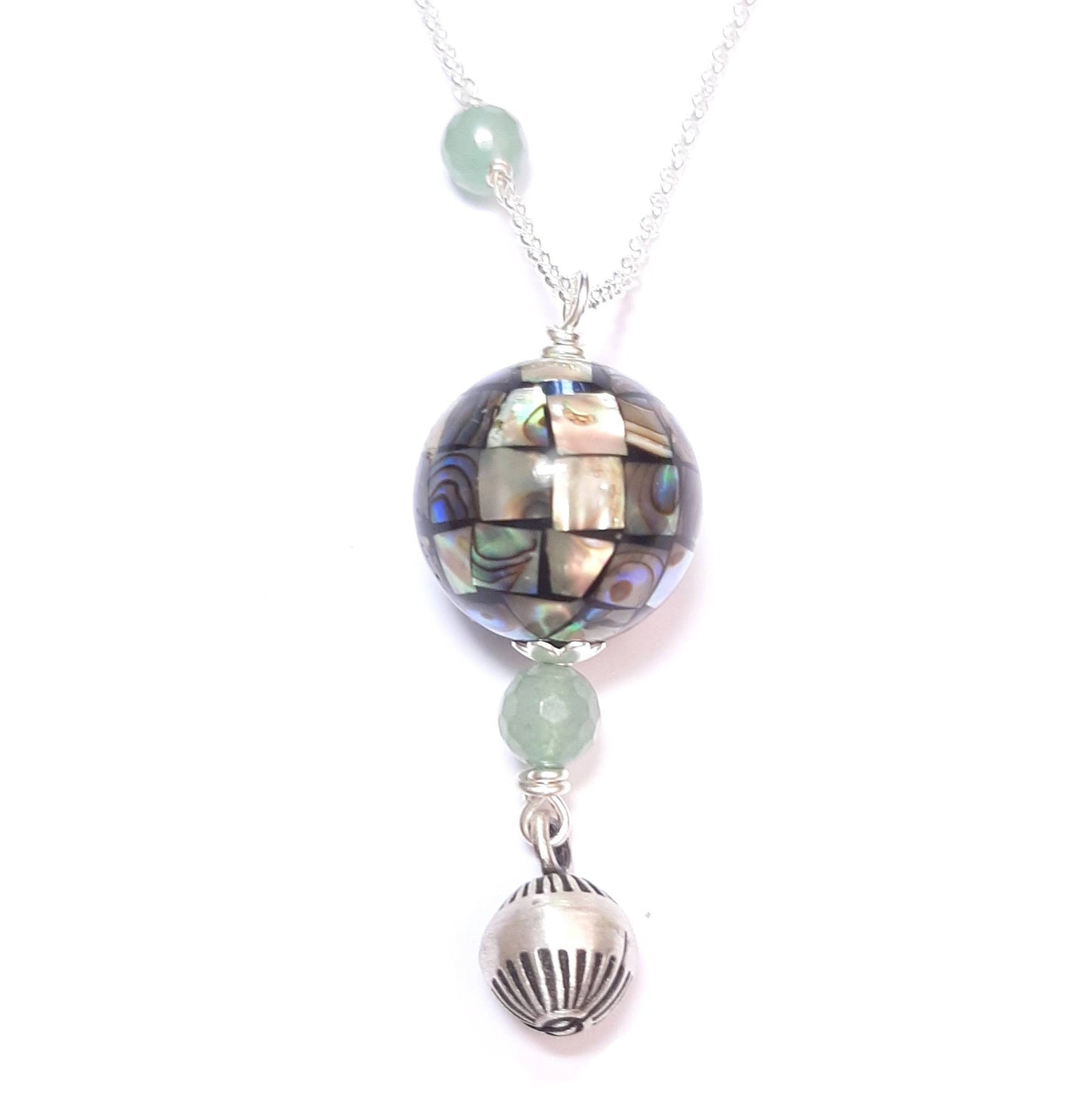 bola de grossesse nacre aventurine argent 925
collier grossesse pierre naturelle nacre et aventurine