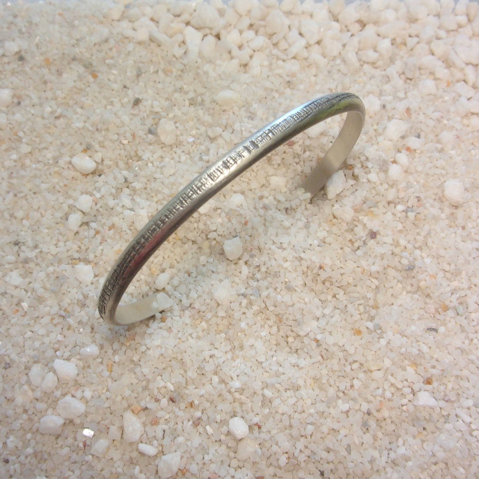 Bracelet rigide e argent massif, bracelet ouvert réglable pour femme