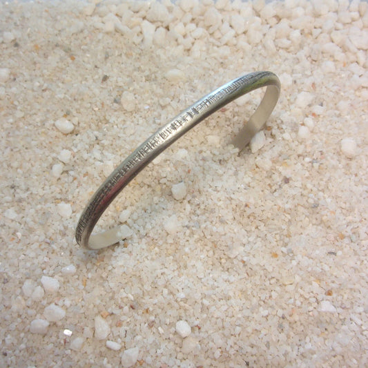 Bracelet rigide e argent massif, bracelet ouvert réglable pour femme