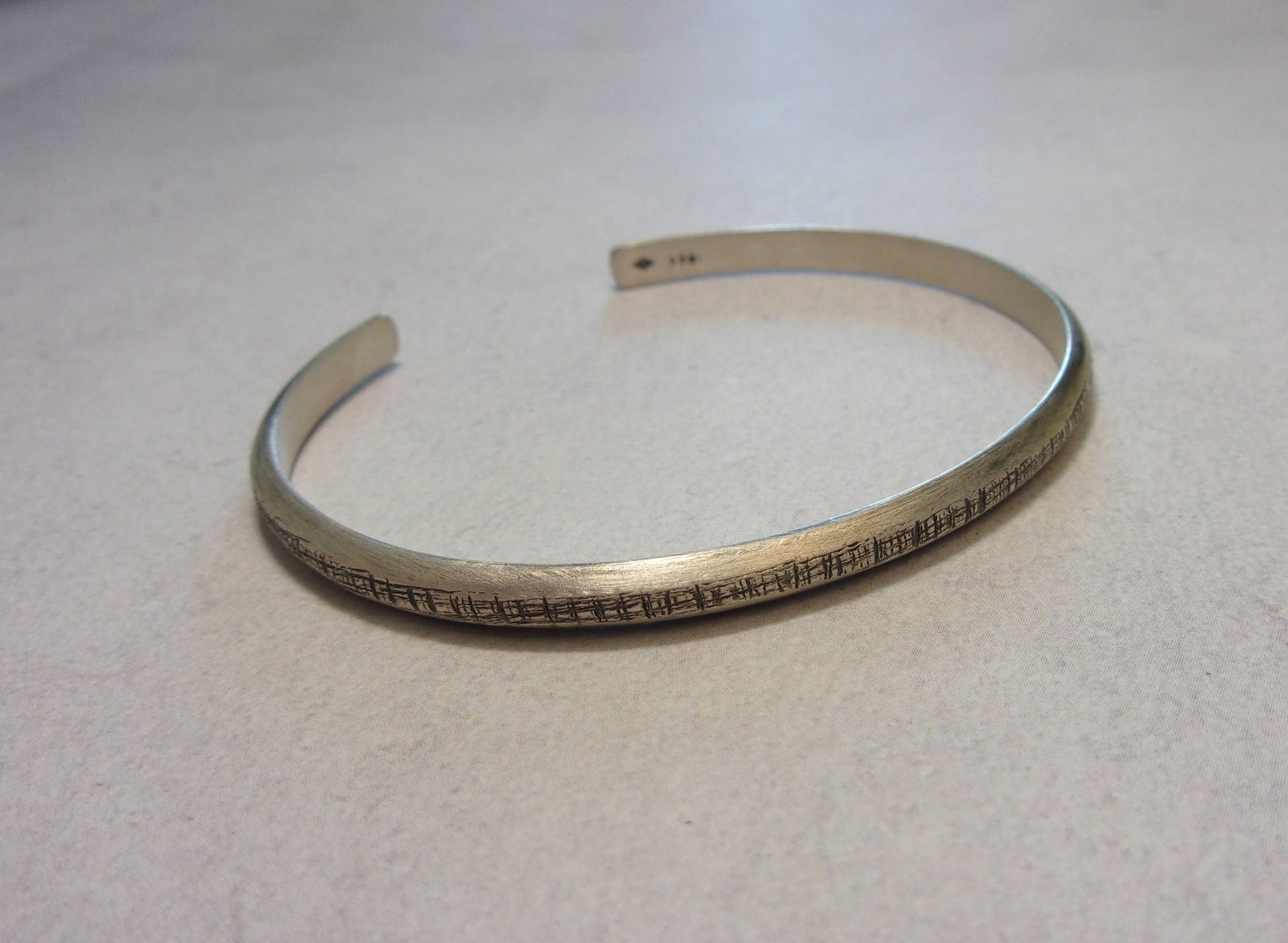 Bracelet  pour femme en argent massif, bracelet ouvert réglable pour femme