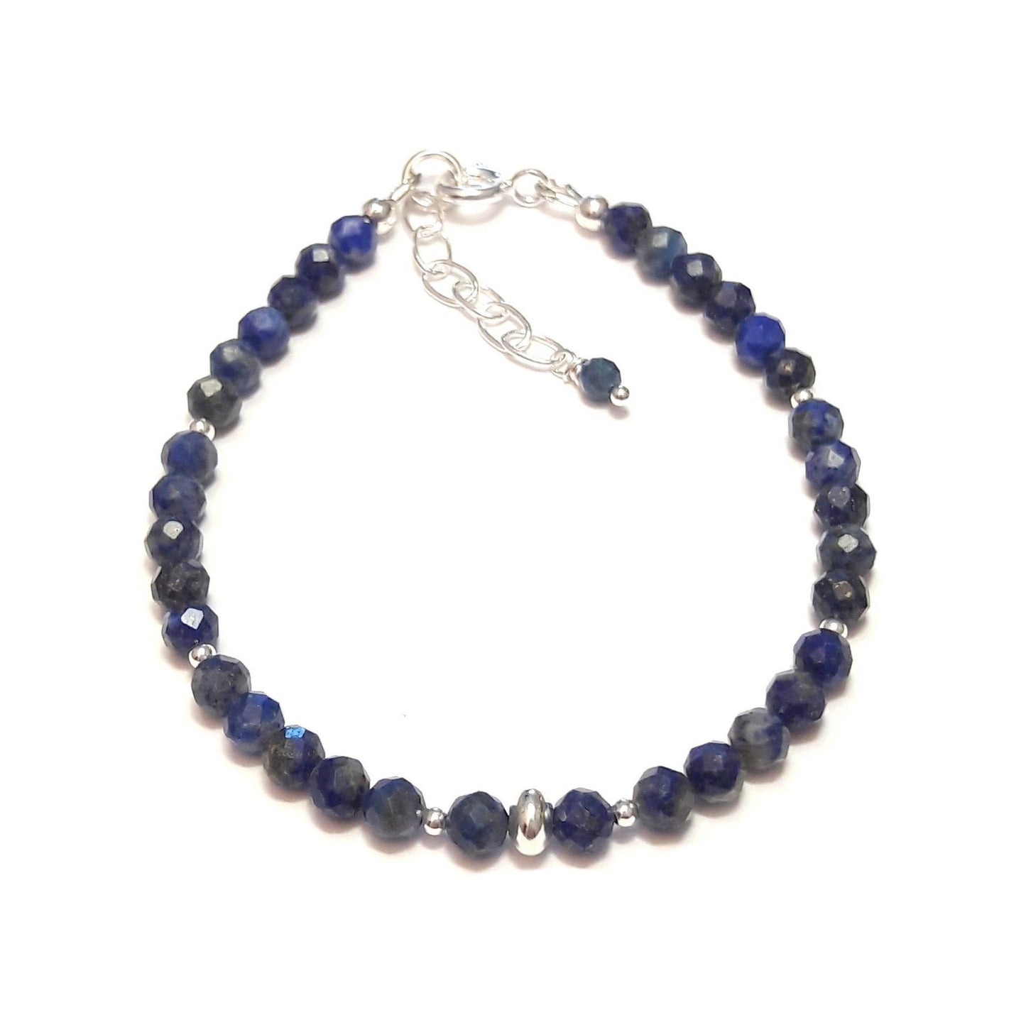 Bracelet Lapis-Lazuli en Argent 925 - Bijou Unique et Protecteur