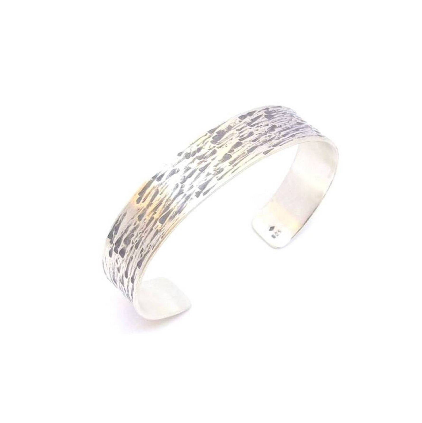 Bracelet rigide réglable en argent massif