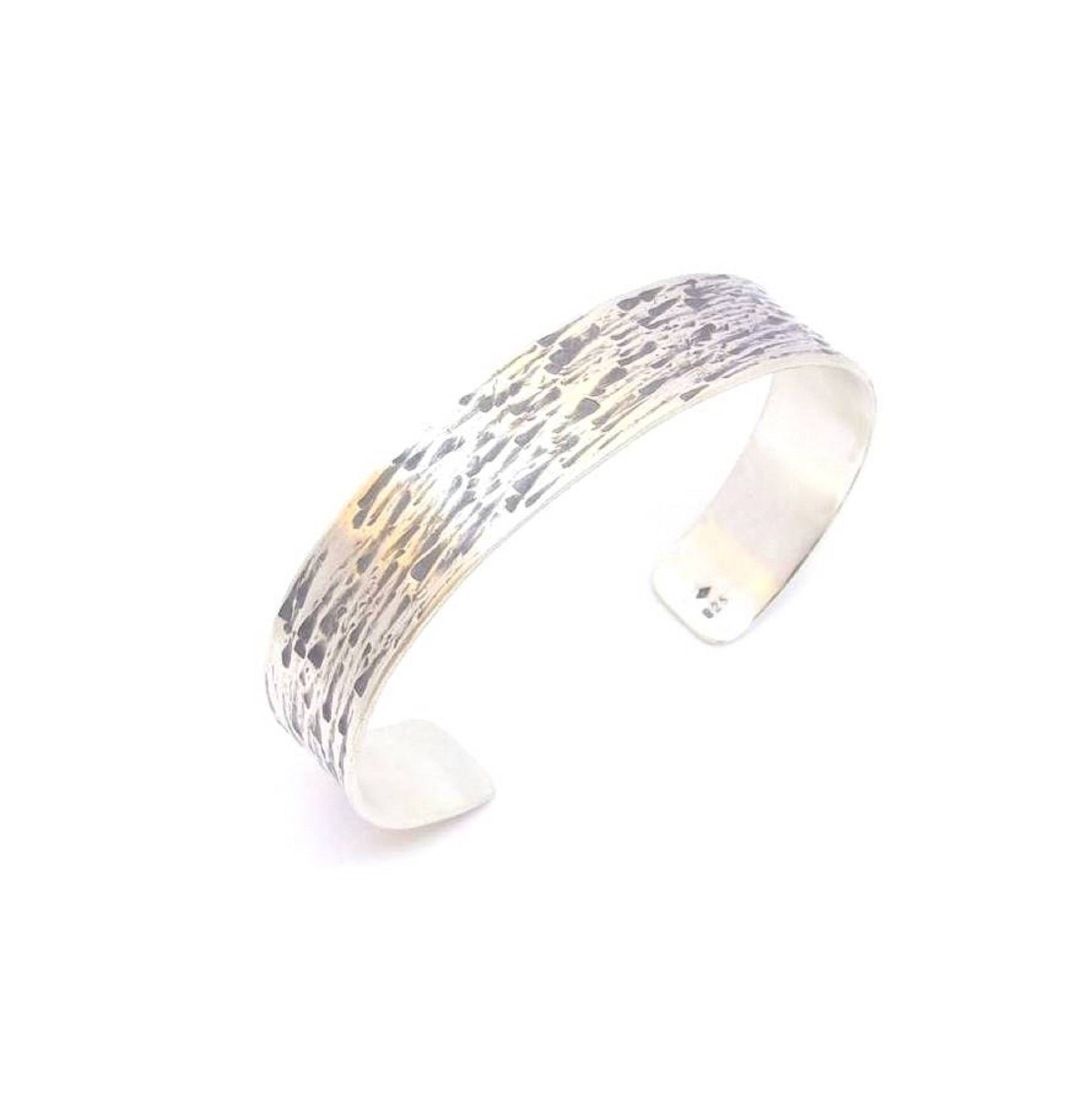 Bracelet rigide réglable en argent massif