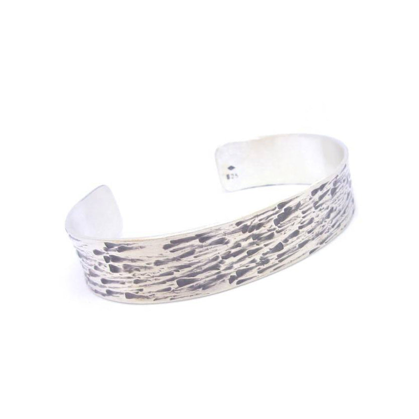Bracelet jonc etnique mixte en argent massif, bracelet ajustable