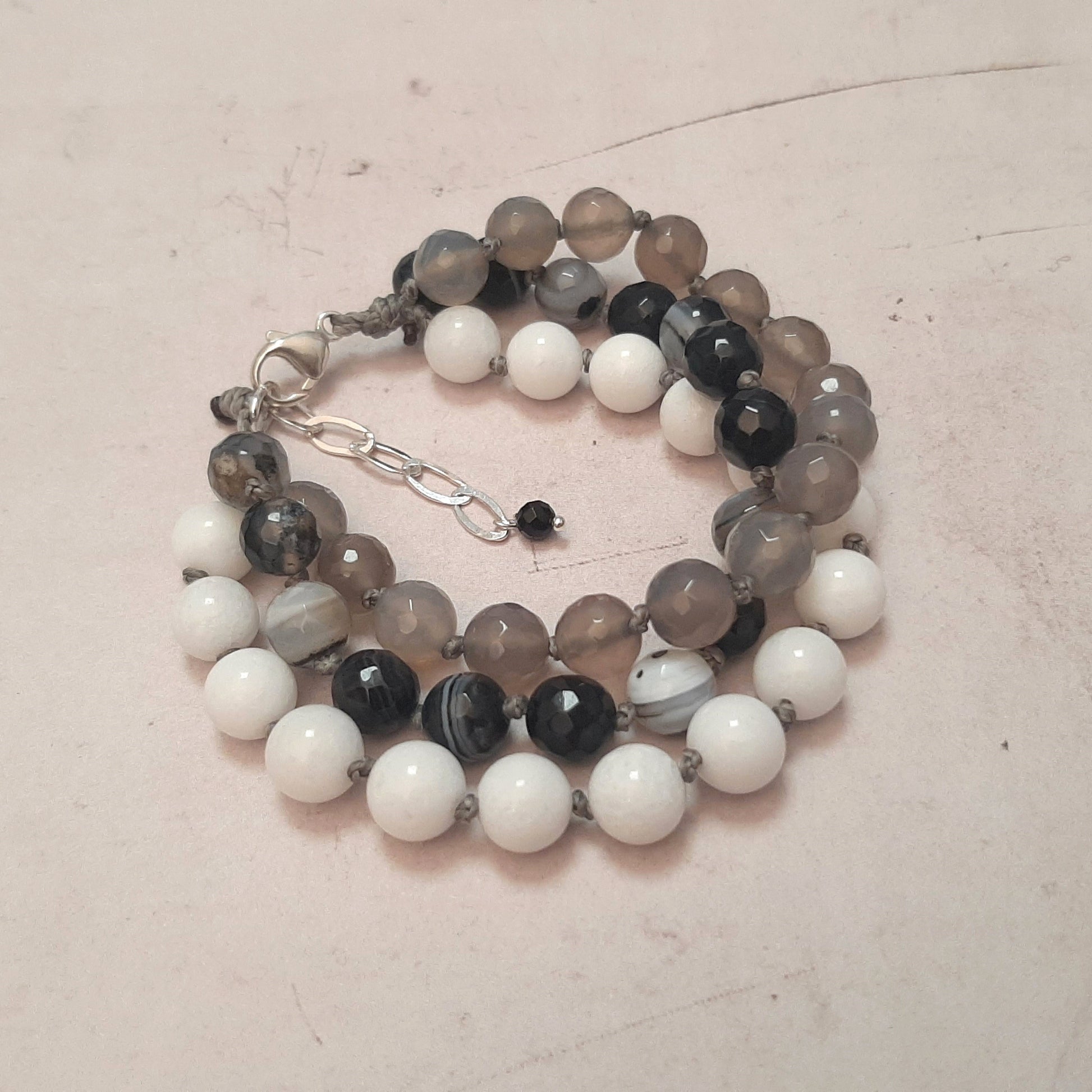 Bracelet brésilien pierres naturelles et argent 925