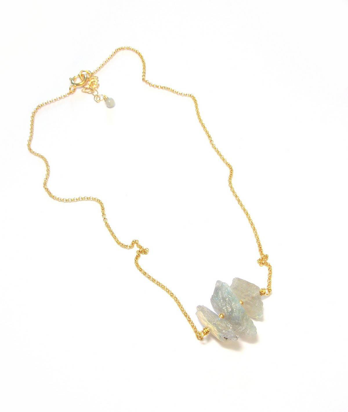 Collier Pierres Brutes - Labradorite
