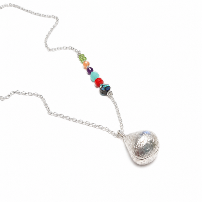 Collier bola de grossesse artisanal en argent massif 925