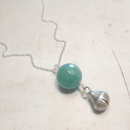 bola de grossesse quartz bleu argent 925