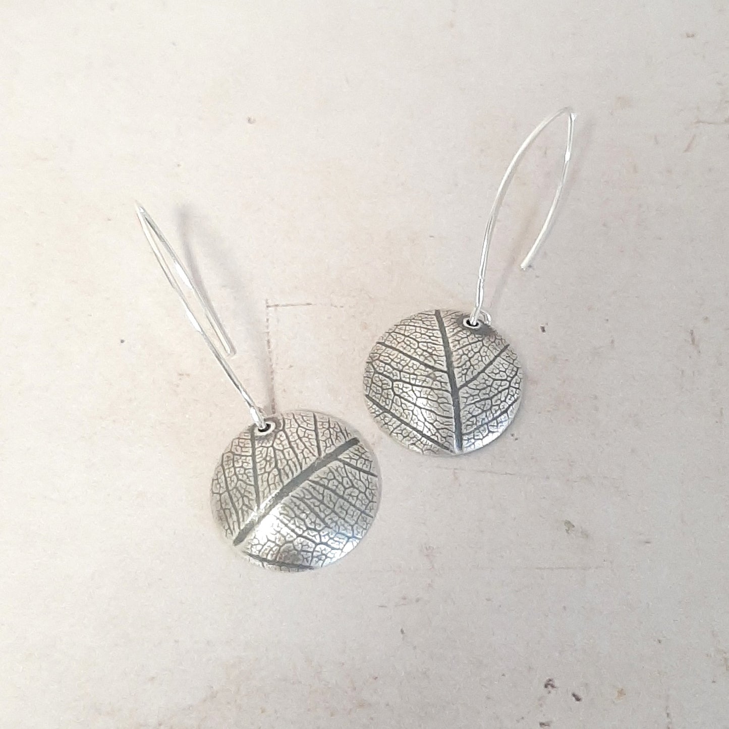 Boucles d'oreilles longues en argent massif