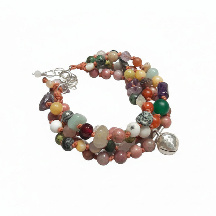 détail pierres naturelles bracelet Appeleur d’Anges