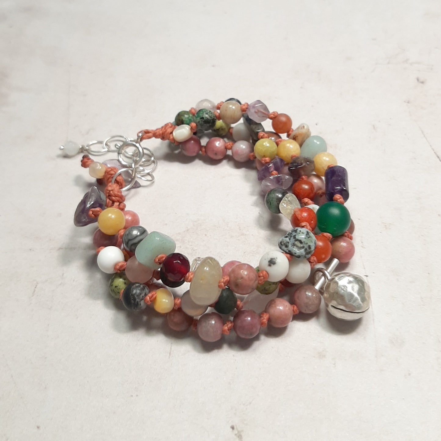 bracelet Appeleur d’Anges en argent 925 et pierres naturelles