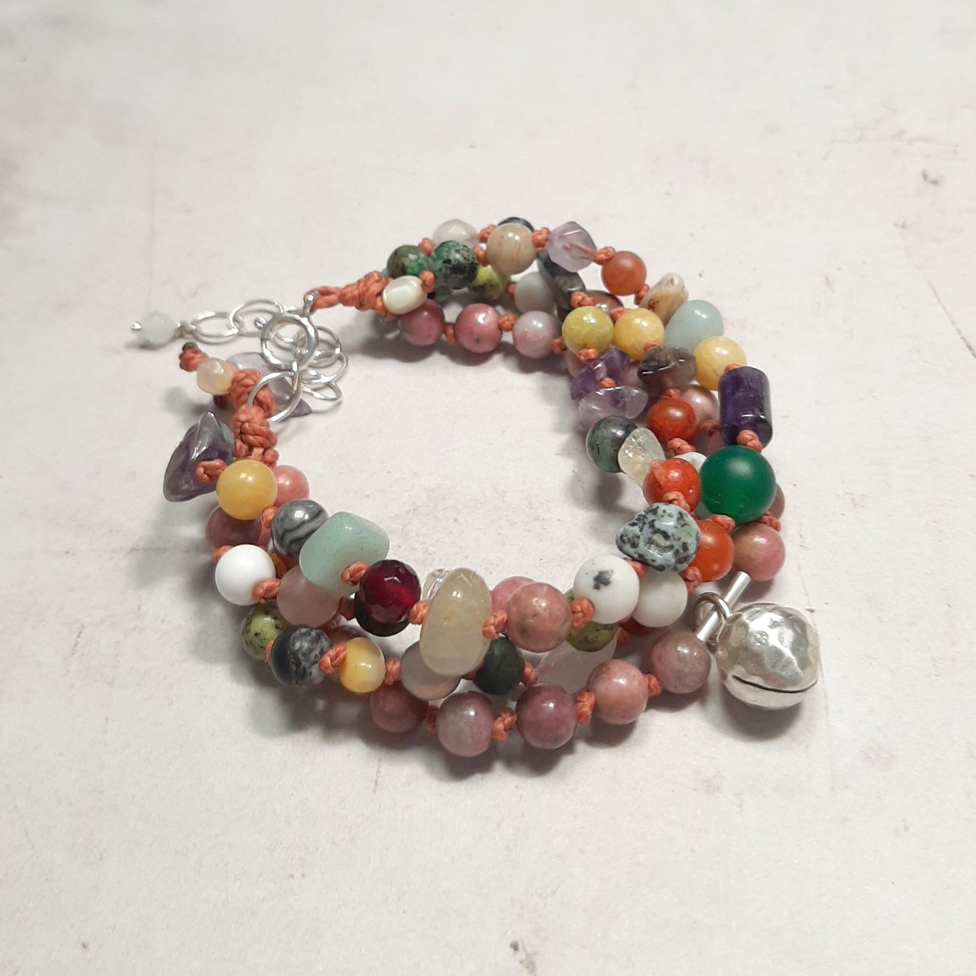 bracelet Appeleur d’Anges en argent 925 et pierres naturelles