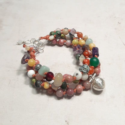 bracelet Appeleur d’Anges en argent 925 et pierres naturelles