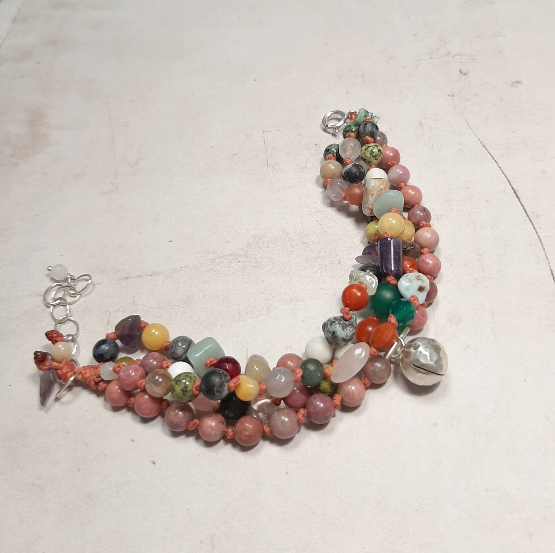 bracelet énergétique argent 925 pour intuition et protection