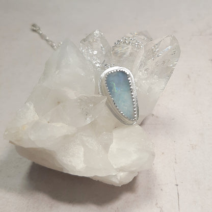 collier opale australienne argent 925