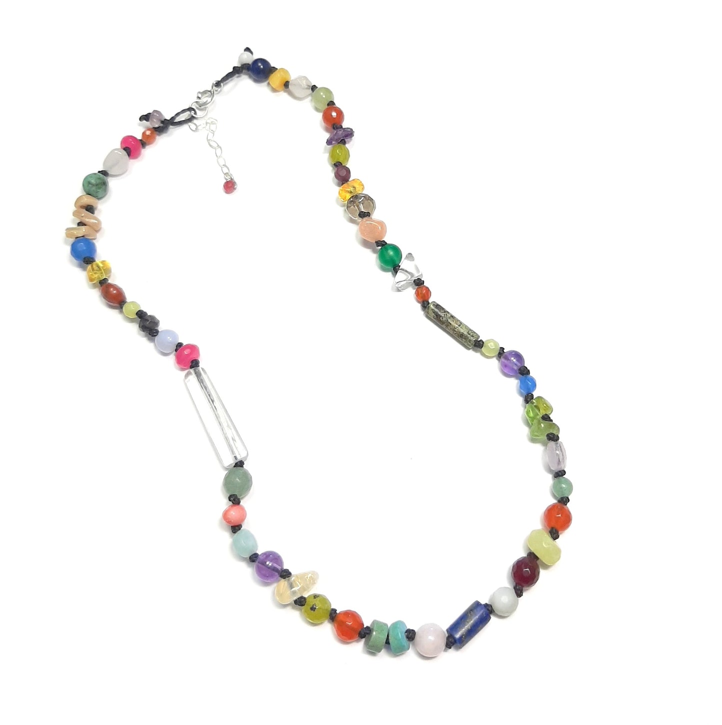 bijou femme argent 925 et pierres naturelles colorées. 