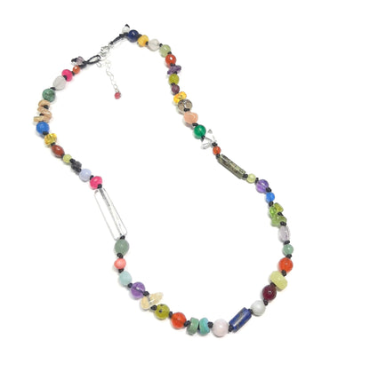bijou femme argent 925 et pierres naturelles colorées. 