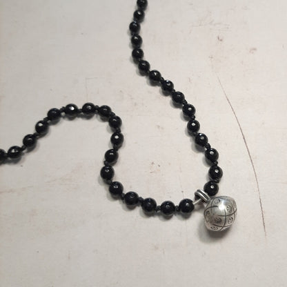 Collier mala en pierres naturelles onyx pour méditation et yoga