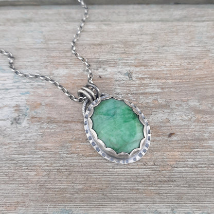 Collier Ethnique Emeraude