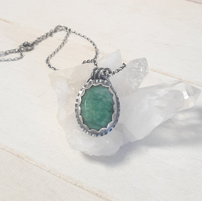 Collier Ethnique Emeraude
