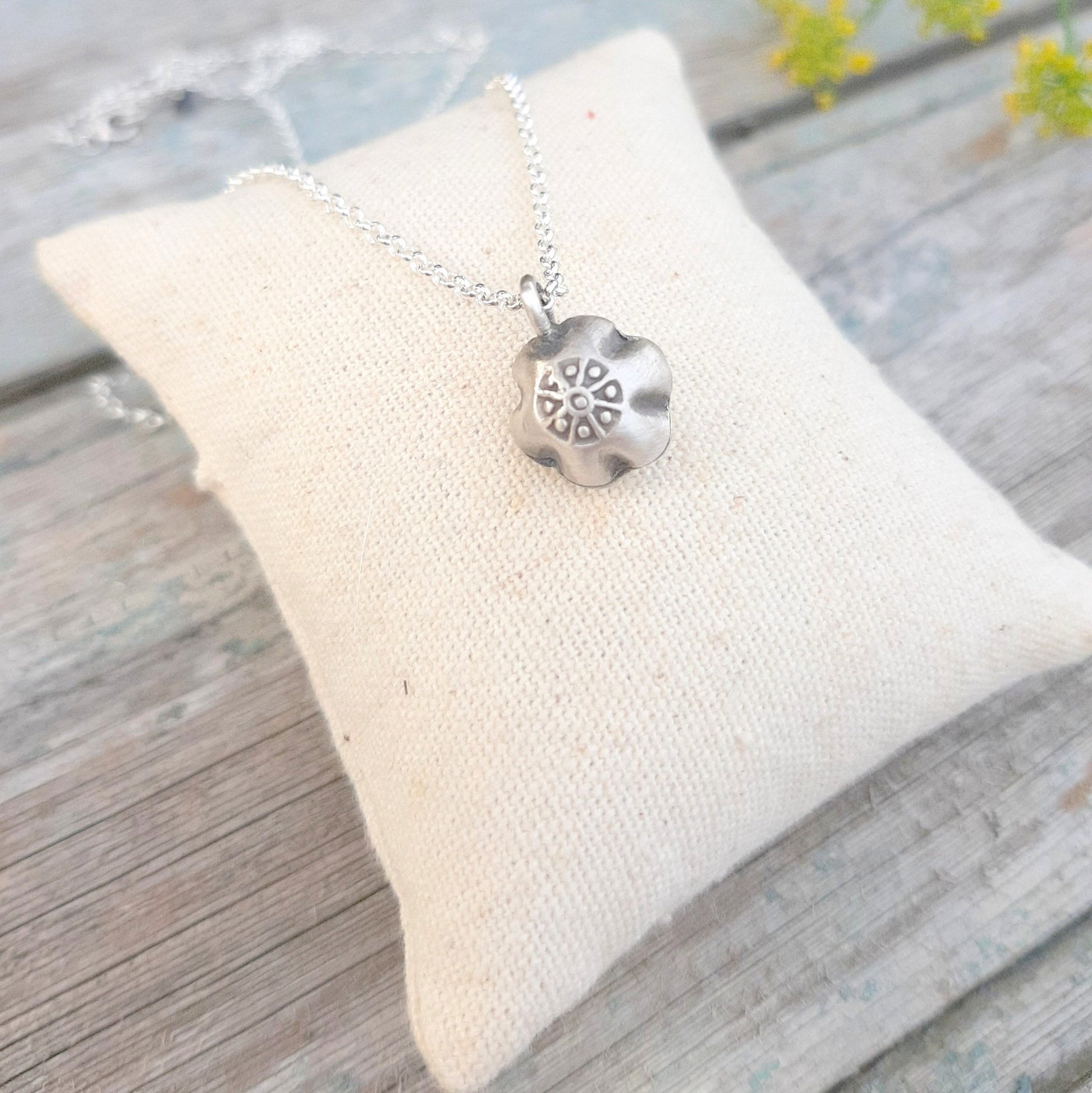 Collier pendentif grelot en argent 925, bijoux porte bonheur