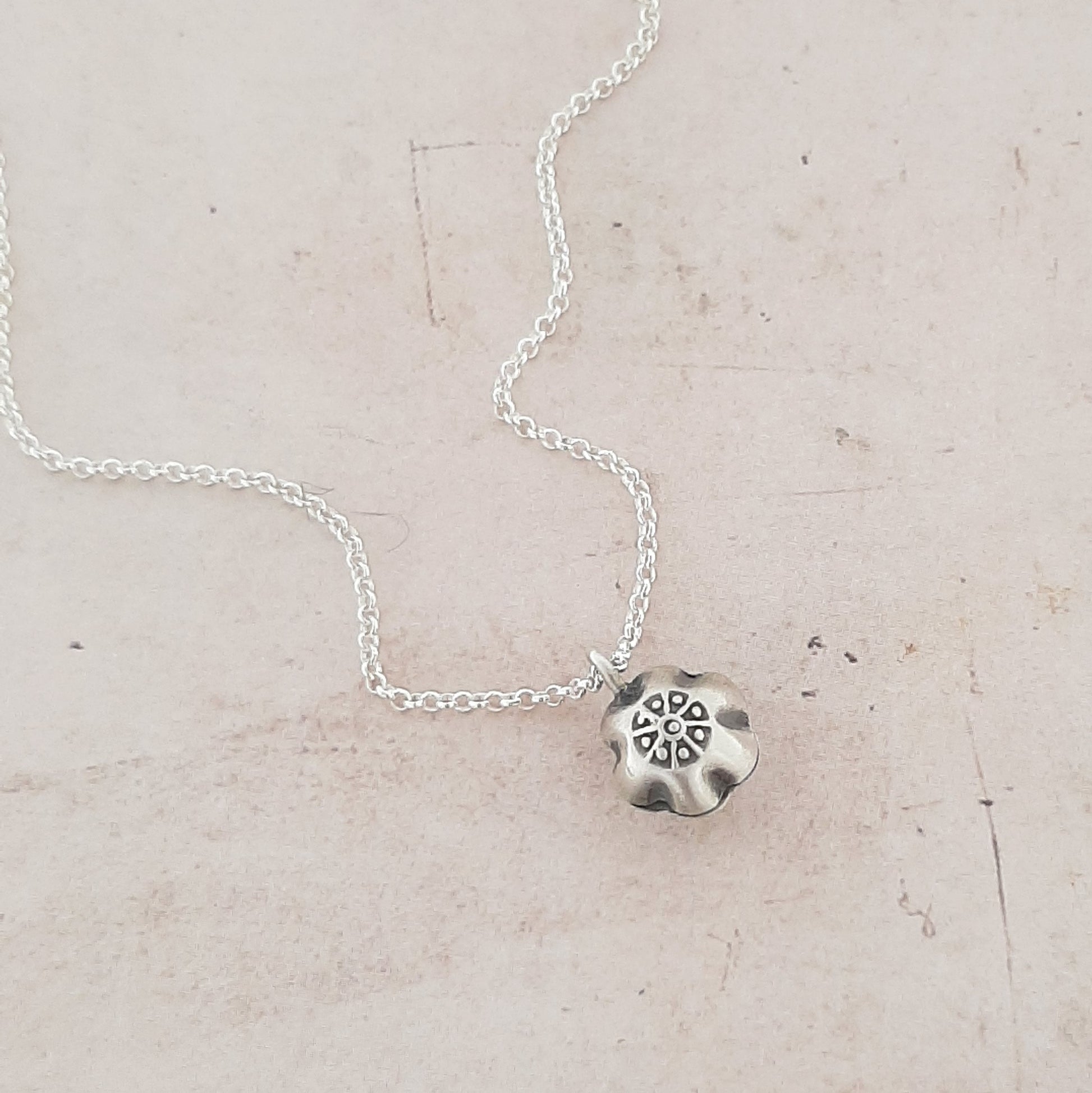 Bijou spirituel fait main en argent massif, collier grelot appeleur d'anges en argent 925