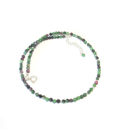 Collier Zoisite et Argent 925