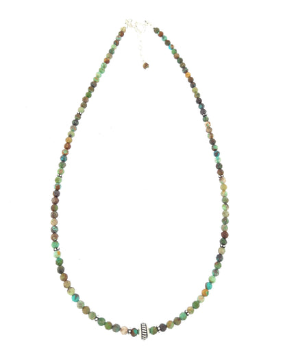 Collier Turquoise Verte et Argent 925