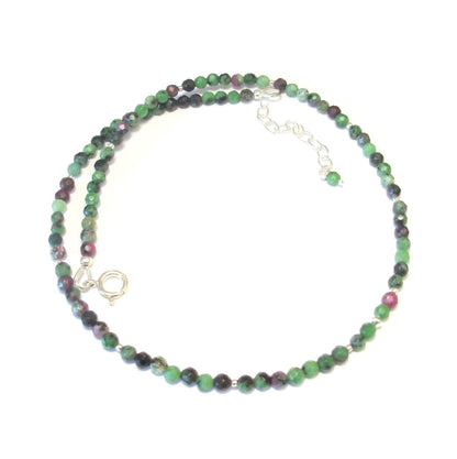 Collier Zoisite et Argent 925