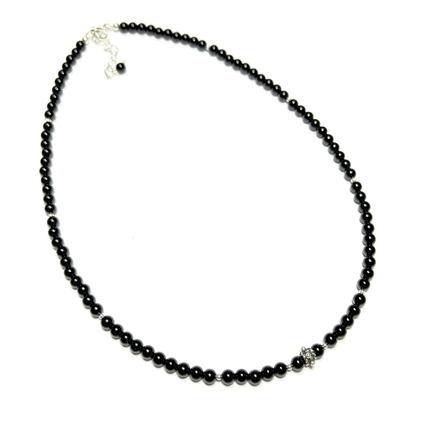 Collier Onyx Noir et Argent 925