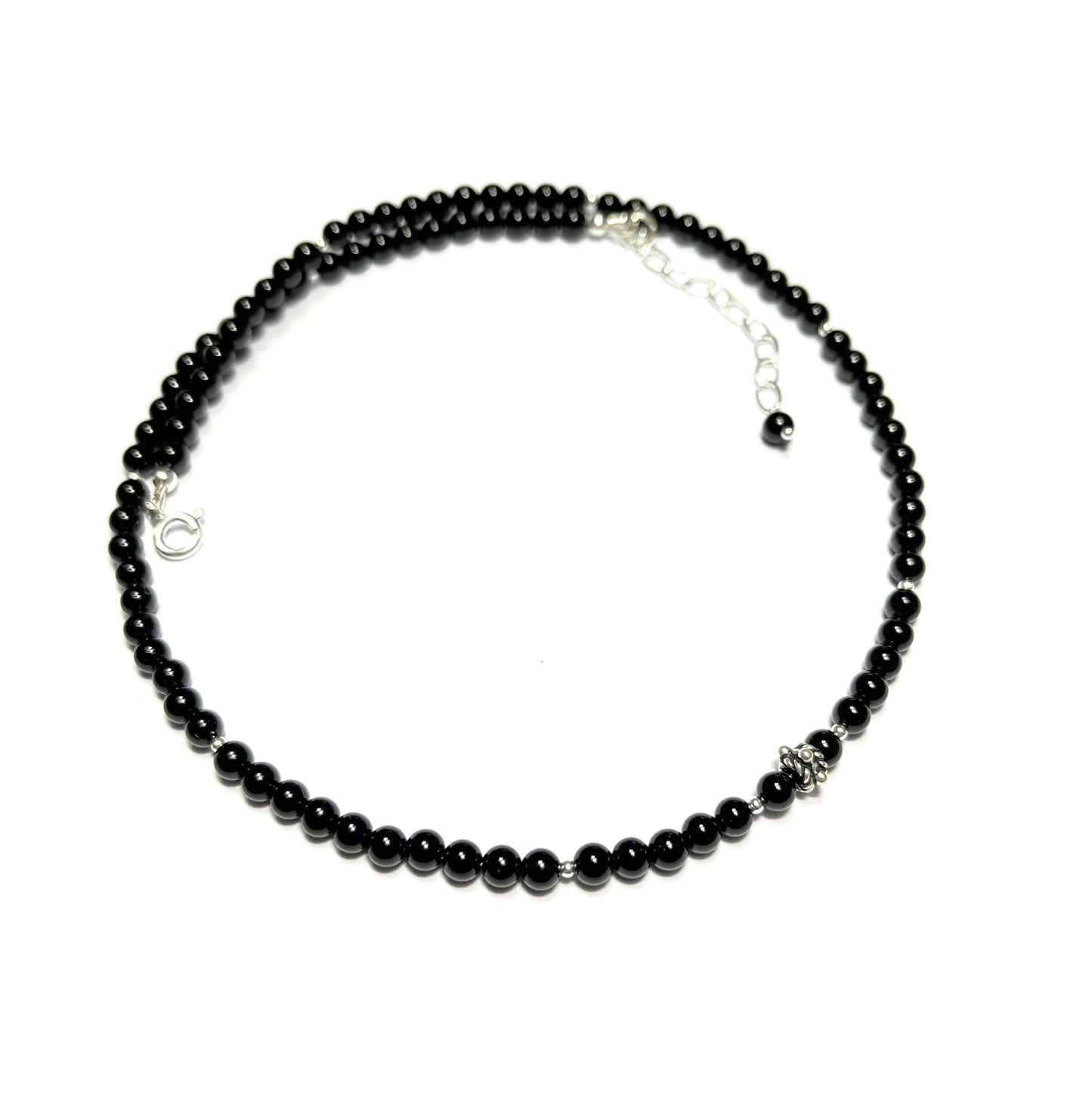 Collier Onyx Noir et Argent 925