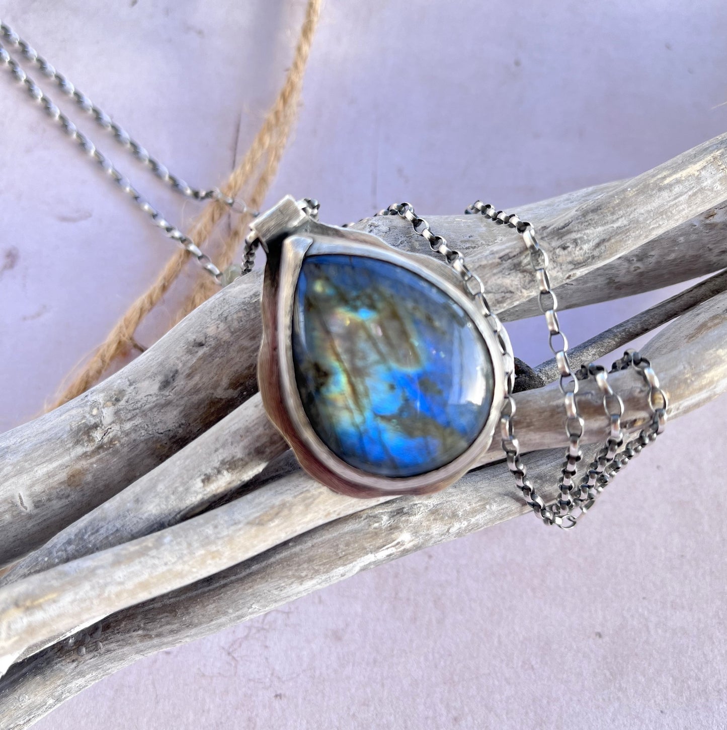 Sautoir Ethnique Labradorite