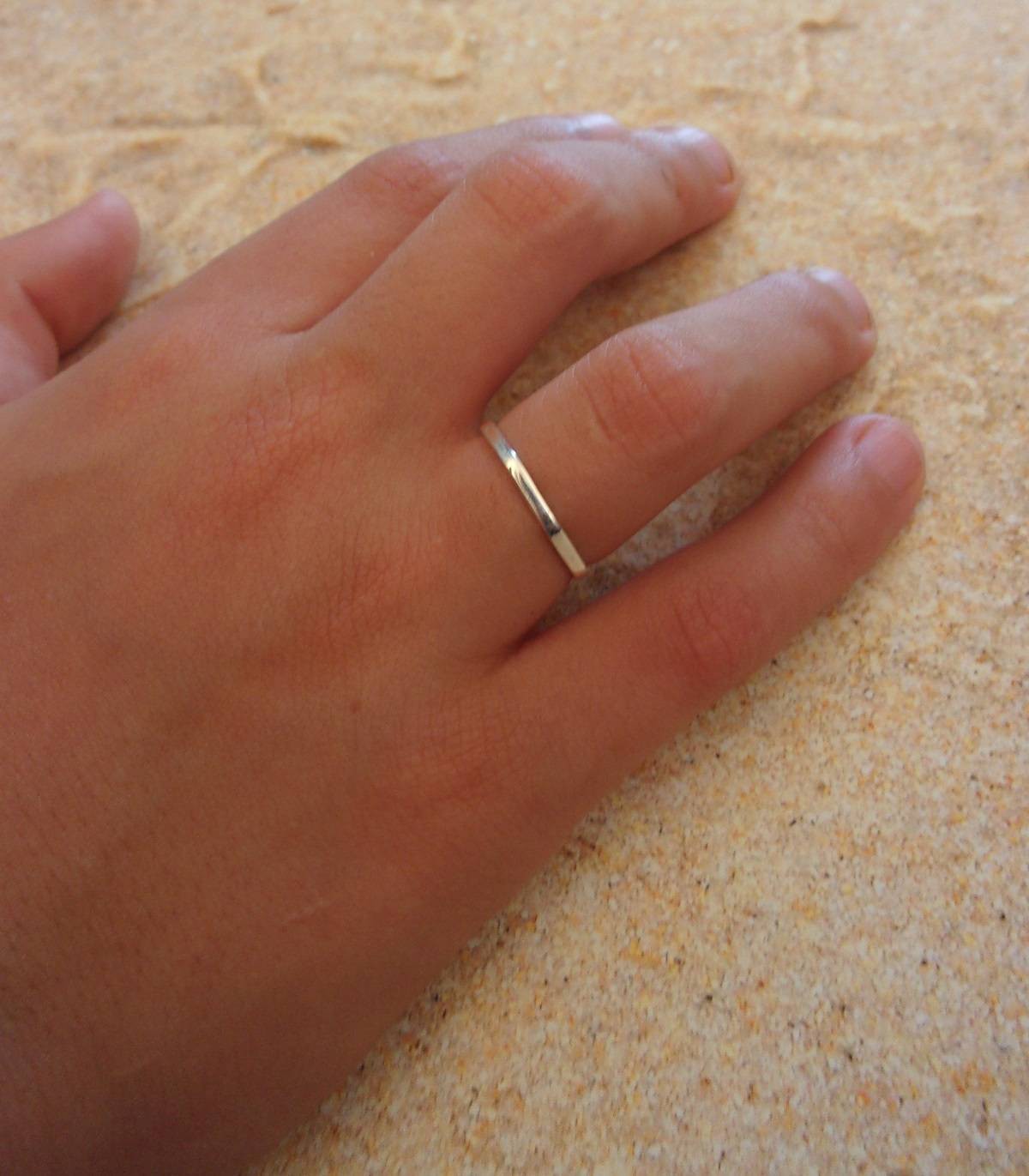 Bague Octogonale en Argent Massif