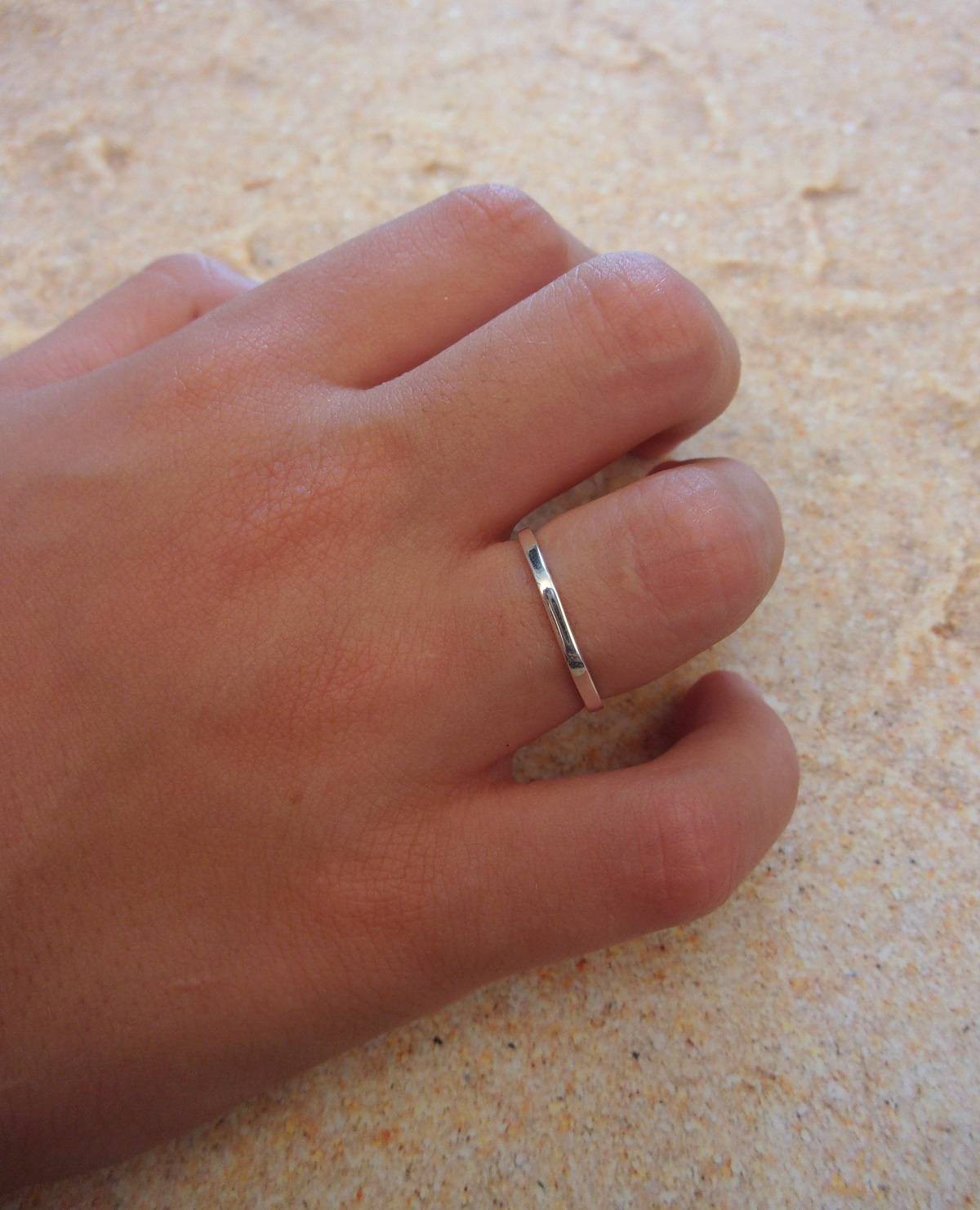 Bague Octogonale en Argent Massif