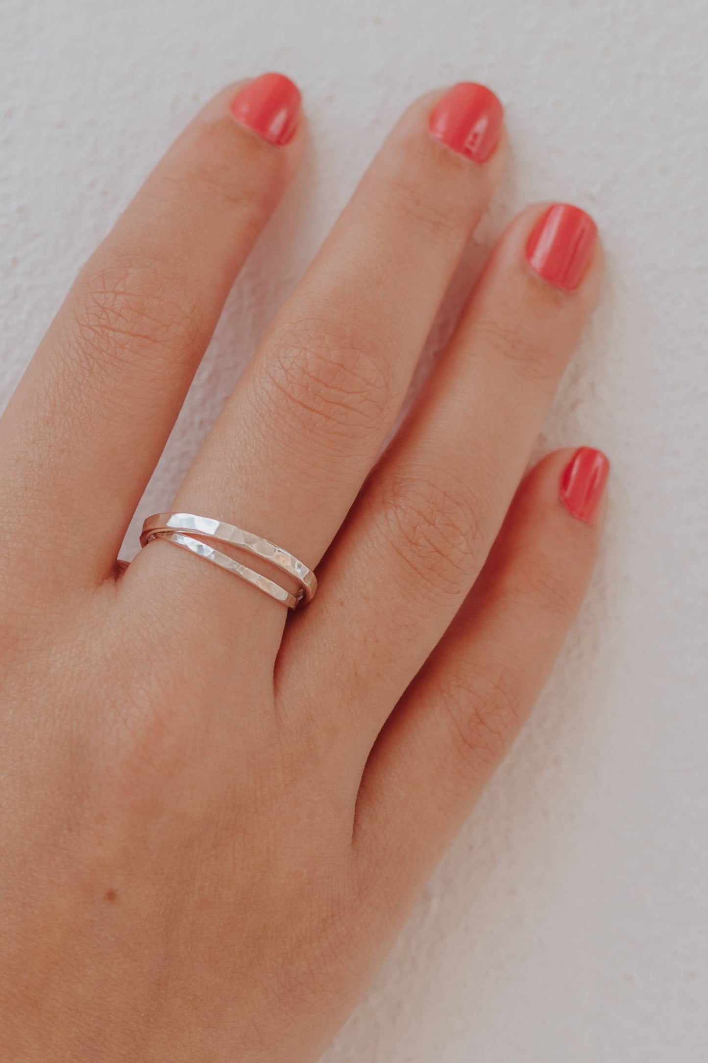 bague fine pour femme en argent massif