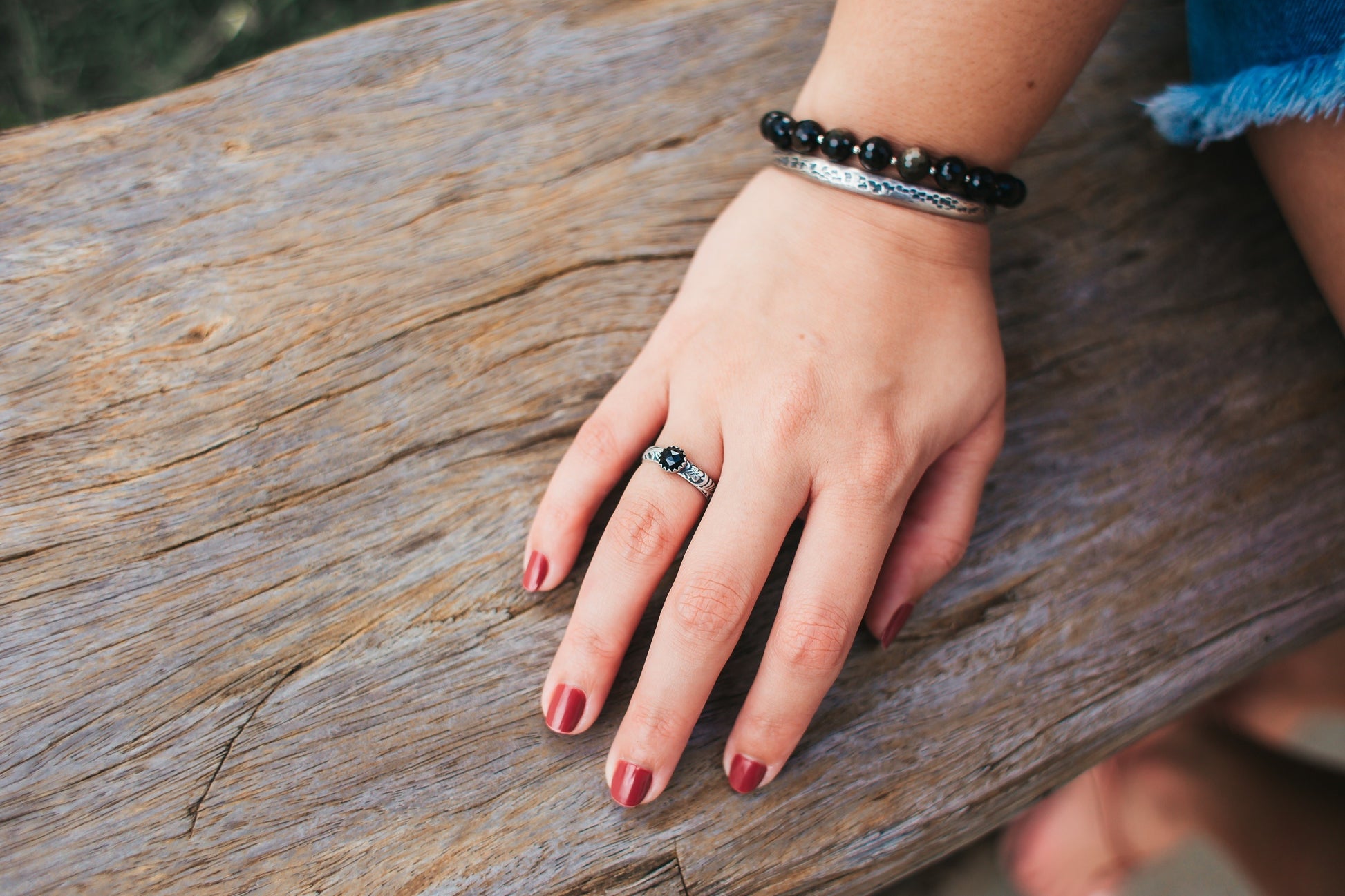 Bracelets ethniques en argent sterling