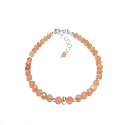 Bracelet Pierre De Soleil et Argent 925