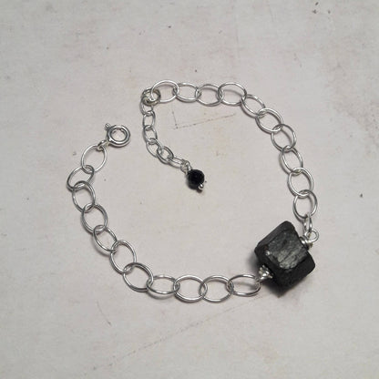 Bracelet Tourmaline Noire et Argent 925