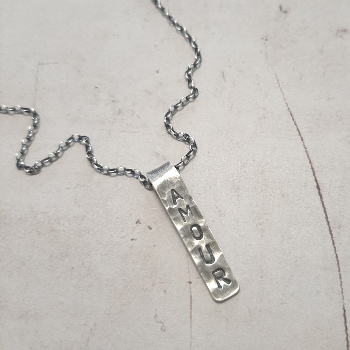 Collier personnalisable en argent massif, collier pour homme